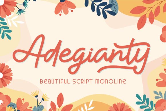 Adegianty: A Handwritten Font for Professional Branding