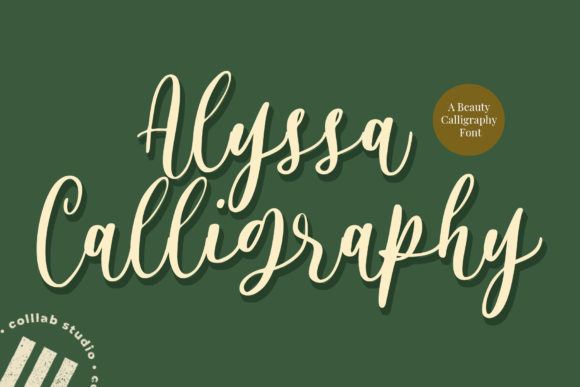 Alyssa Calligraphy: A Timeless Script Font for Modern Design