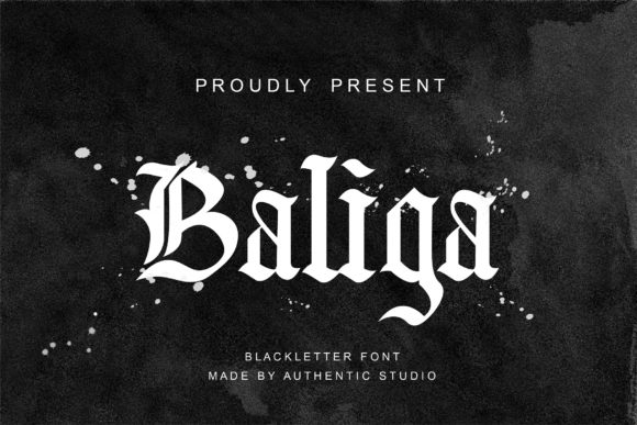 Baliga: A Gothic-Inspired Font for Editorial Elegance