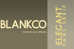 Blankco Extra Black in Editorial Design