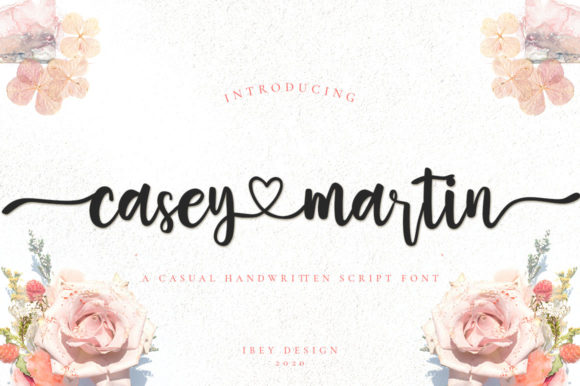 Casey Martin: A Handwritten Font for Branding Projects