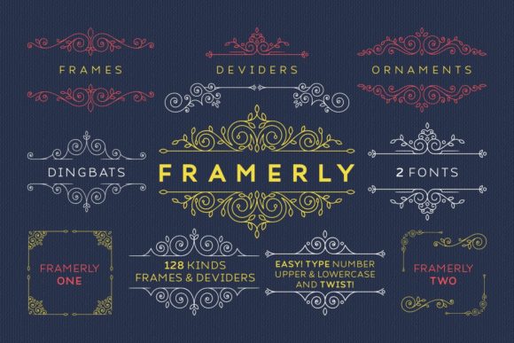 Framerly: A Charming Dingbats Font for Creative Campaigns