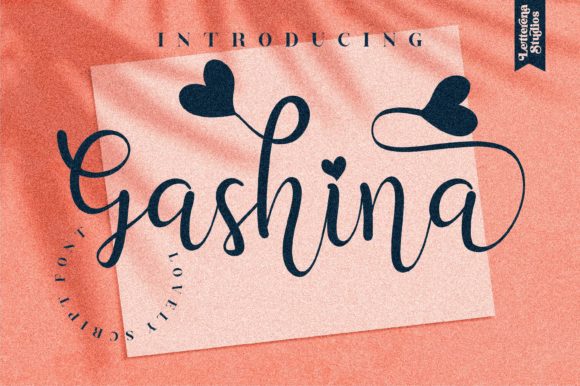Gashina: A Romantic Script Font for Editorial Design