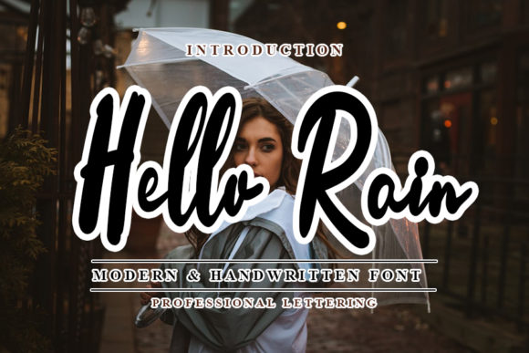 Hello Rain: A Trendy Font That Transforms Brand Design