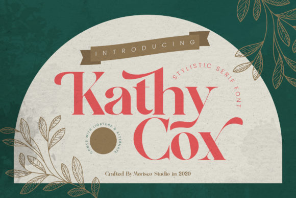 Kathy Cox Serif Font for Handmade Creations