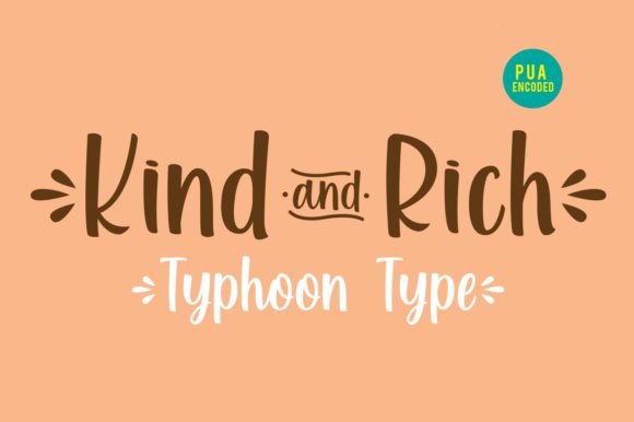 Kind and Rich: A Stylish Script Font for Modern Web Design