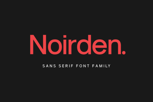 Noirden: A Minimal Sans Serif Font for Editorial Design
