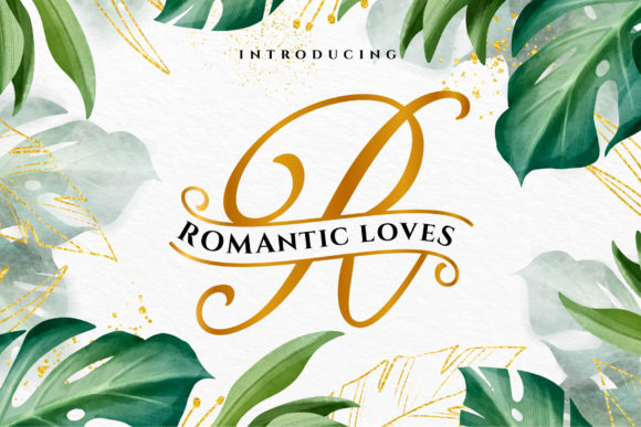 Romantic Loves Monogram Font Review