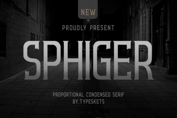 Sphiger: A Bold Serif Font for Handmade Creations
