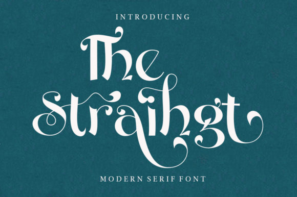 The Straihgt: A Serif Font for Editorial Design and Branding