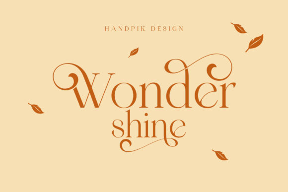 Wonder Shine Serif Font for Web Design